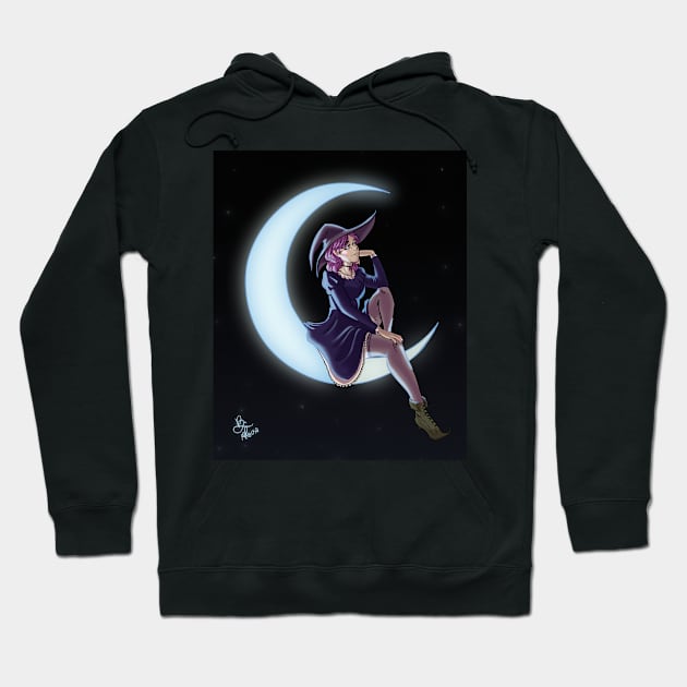 Moon Witch Hoodie by Benita Alonso